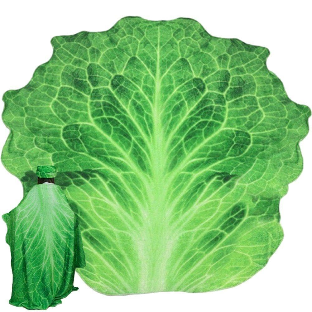 Couverture de légumes verts plaid rigolo pour canapé et lit