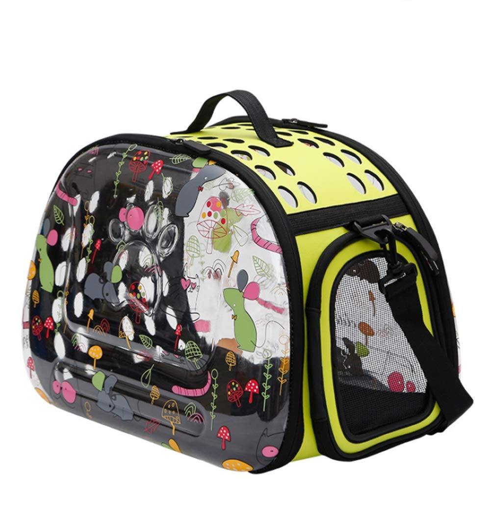 Sac de voyage pour animaux de compagnie et grand sac à dos portable pour chat jaune