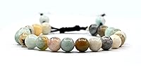 Vista 63 de Amazing Gemstone Yaxaite Bracelet for Women Men's Gifts - Protection Healing Crystal Bracelet - 8mm Gemstone Beaded Adjustable Bracelet Pulseras