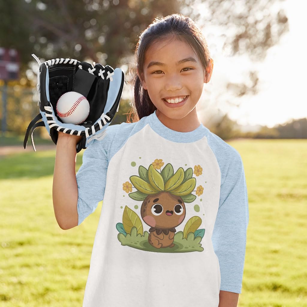 Cartoon Print Kids' Baseball T-Shirt - Great Gifts - Funny Gifts
