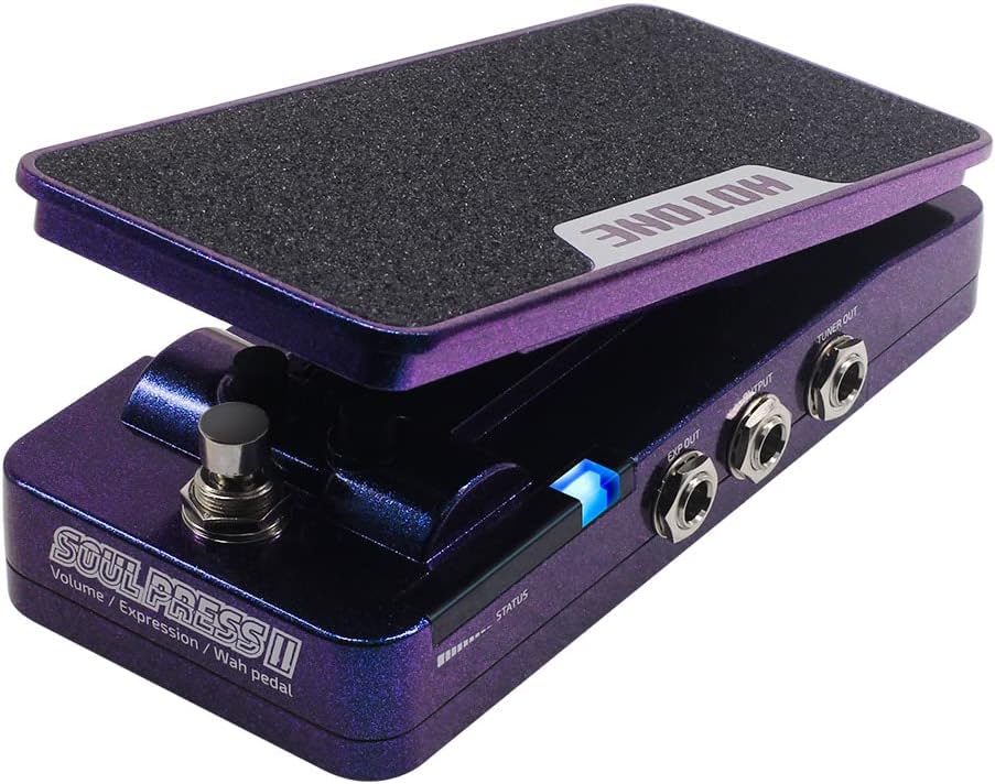 Soul Press II 4 in 1 Switchable Wah & Active Volume & Passive Expression Effects Pedal with Visible Pedal Position Indicators