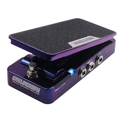 HOTONE Soul Press II 4 in 1 Switchable Wah & Active Volume & Passive Expression Effects Pedal with Visible Pedal Position Indicators