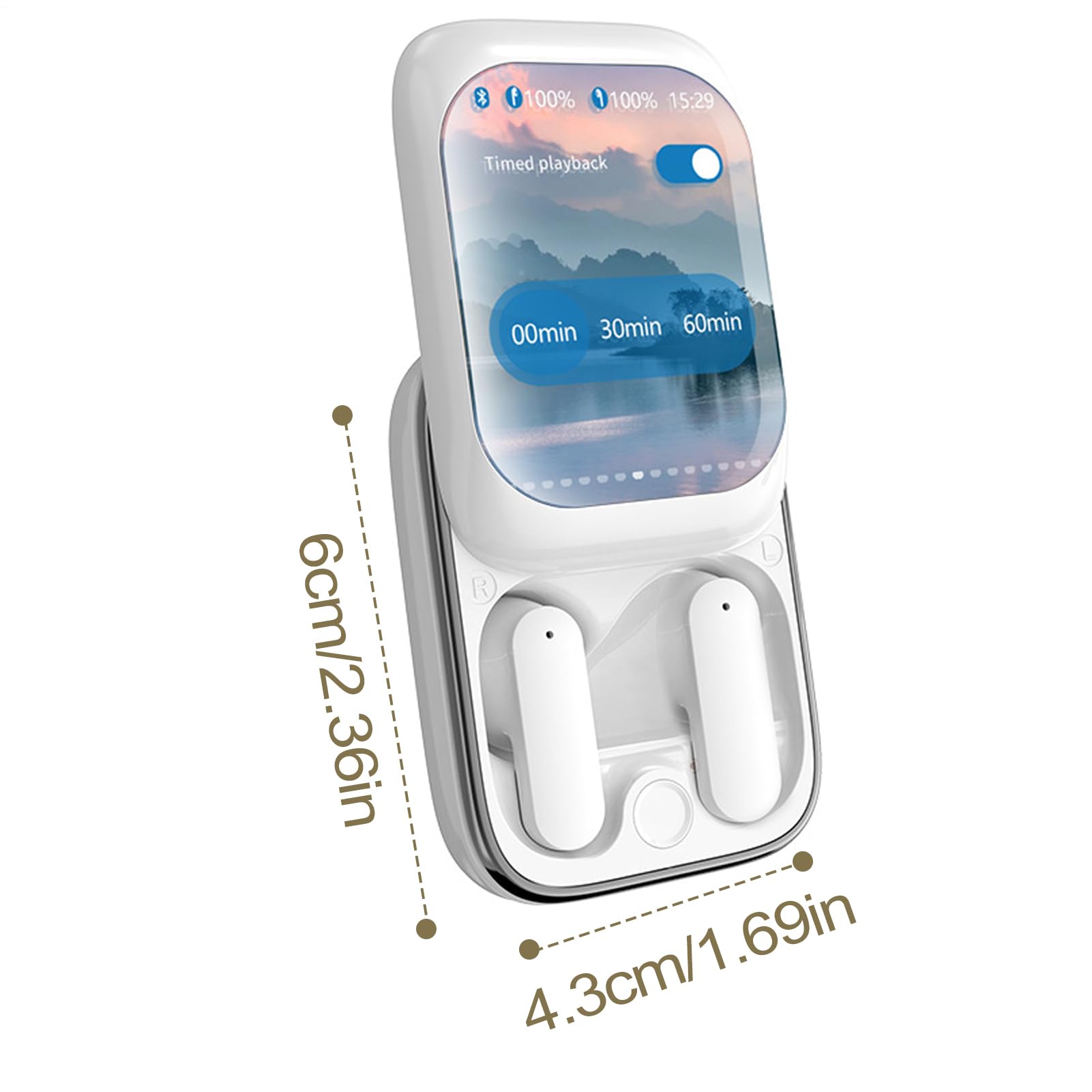 Audífonos Con Control Táctil Auriculares Intrauditivos Inalámbricos Con | Cascos Inalámbricos De Botón Audífonos Slider, Compatibles con la Mayoría de Smartphones y Ordenadore