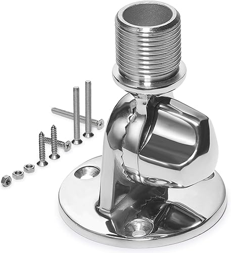 Montaje en carril de trinquete, Soportes de antena VHF marinos,Montaje de base ajustable de acero inoxidable 316 para barco