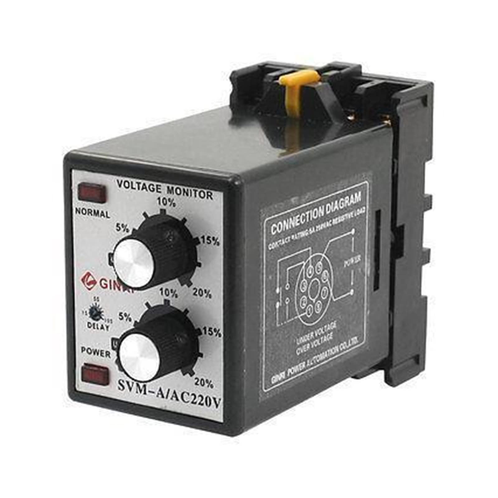 NANZUSVM-A/220V AC 220V Protective Adjustable Over/Under Voltage Monitoring Relay