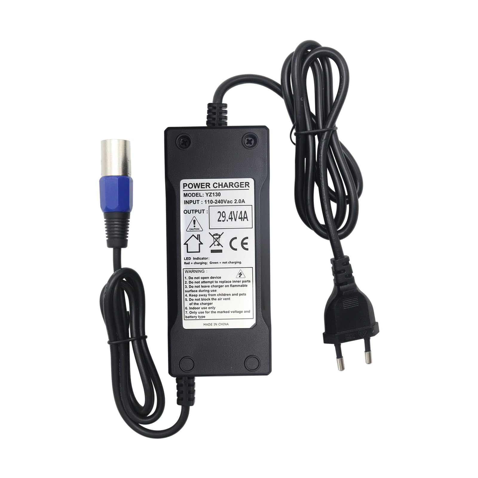 Bloc d'alimentation Chargeur 117 W comme 1202L2 pour Batteries de vélo 24 V des Marques Prophete, Alu-Rex, City-Star, Aldi, Praktiker, Hagebaumarkkt