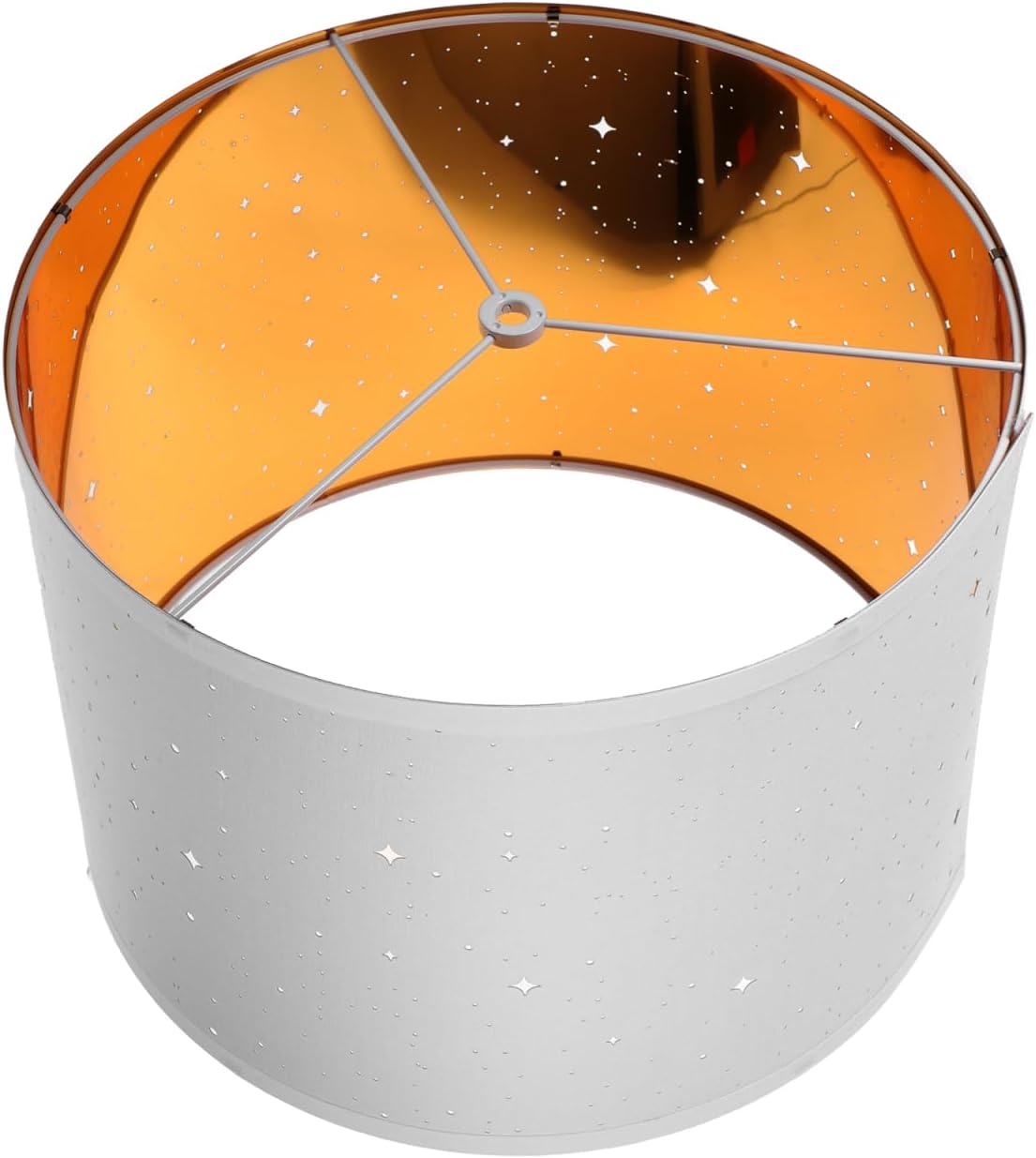 BESTOYARD 13 Inch Fabric Drum Lampshade for Table Floor Desk and Pendant Lamps Removable Light Shade with Iron Frame for Home Hotel Office Decor