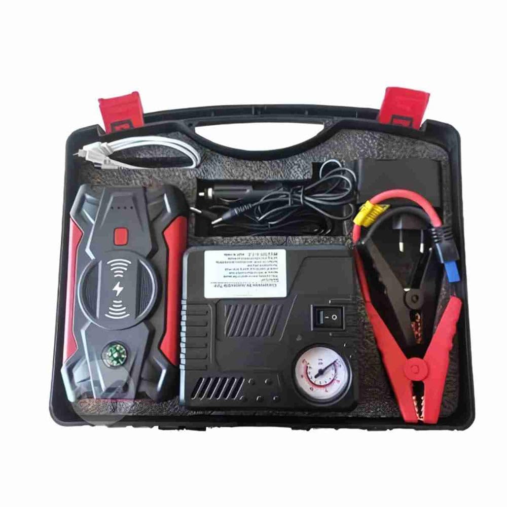 Arrancador de Batería de Coche Almalux Q-X7 – 26000 mAh, Compresor de Aire y Cargador Inalámbrico