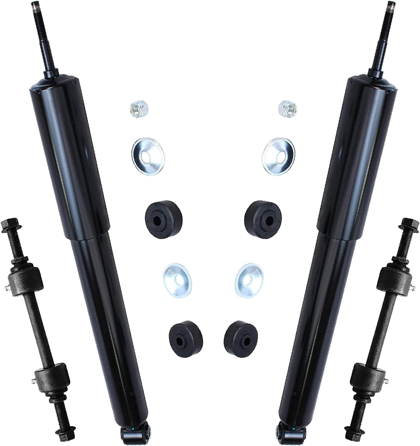 Detroit Axle Front Shock and Sway Bar End Link Kit for 4WD Ford F-250/F-350 Super Duty (2010–2022)