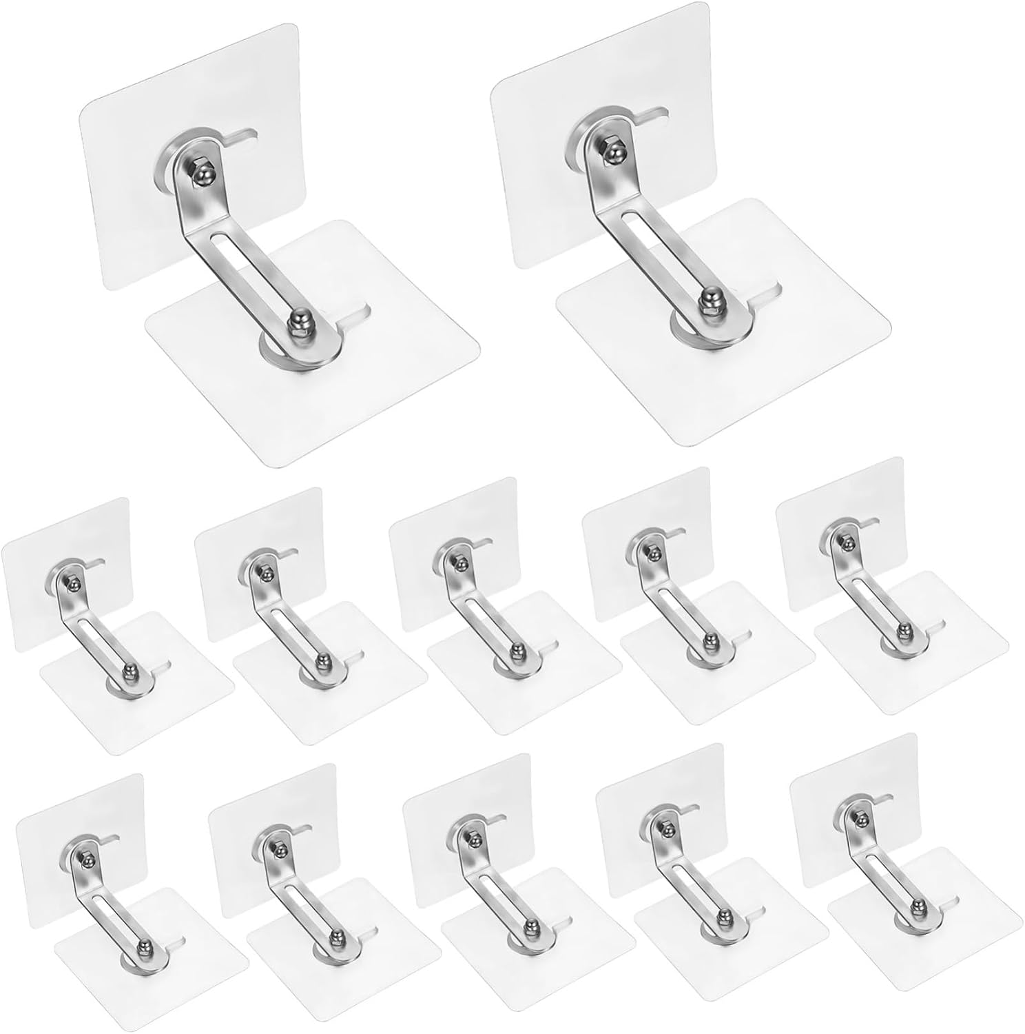 Cabilock 12 Pcs Cabinet Anti-Tip Furniture Anchors Adhesive Wall Safety Straps for Boys and Girls Proofing No Drilling Furniture Secure Kit for Dressers and Bookcases