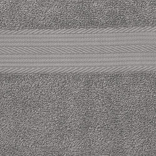 AmazonBasics kleurvaste handdoek-set, 2 badhanddoeken en 2 handdoeken, grijs 500 g/m² - Image 6