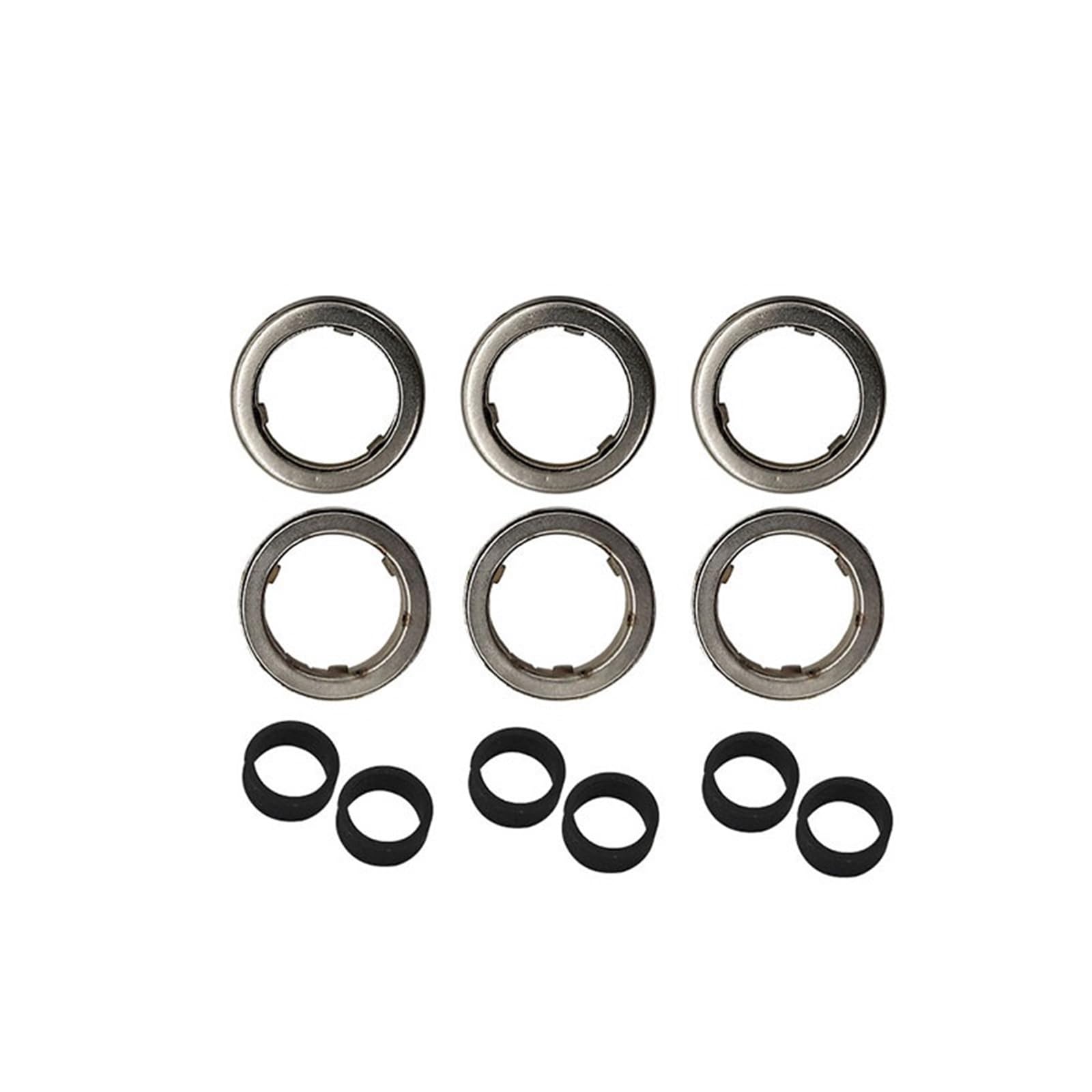 Fuel Injector Nozzle Fit for BMW N55 N20 Engine Fuel Injector Sealing Ring Bracket Snap Decoupling Elements 13537591006 Fuel Injector(12 Pcs)