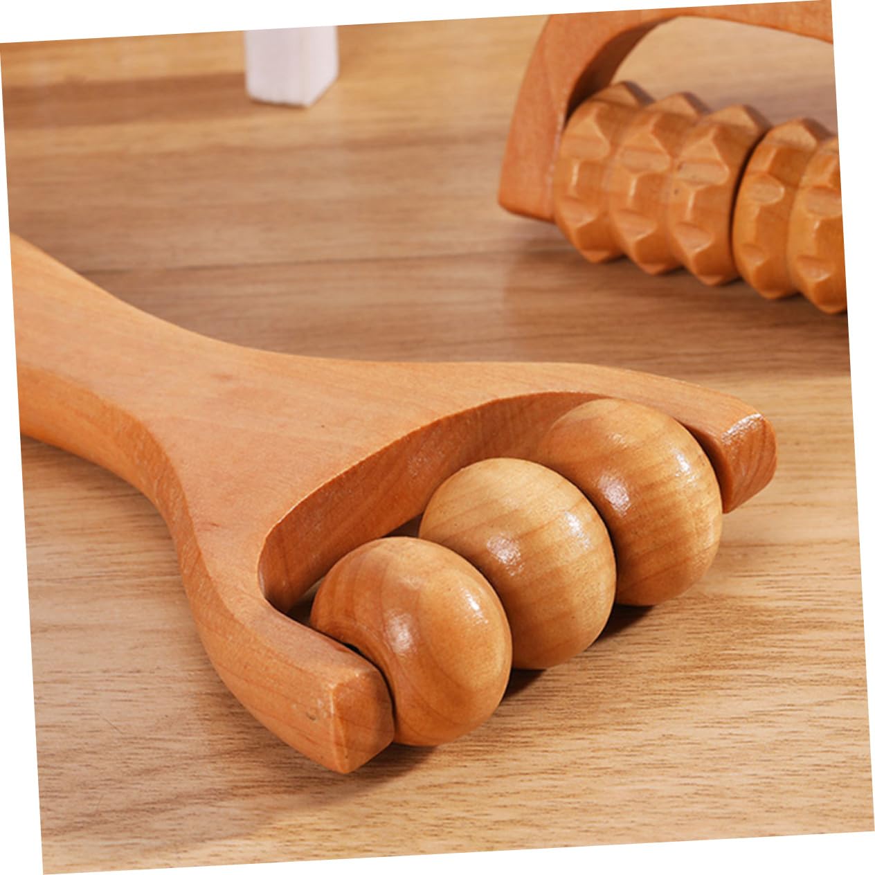 CALLARON 5 Series Herramientas De Masaje De Manos Amasar Masajistas Masajeador Portátil Musculatura Herramienta De Masaje Rodillo Para Músculos Tejido Profundo De Madera 2 Piezas X 5
