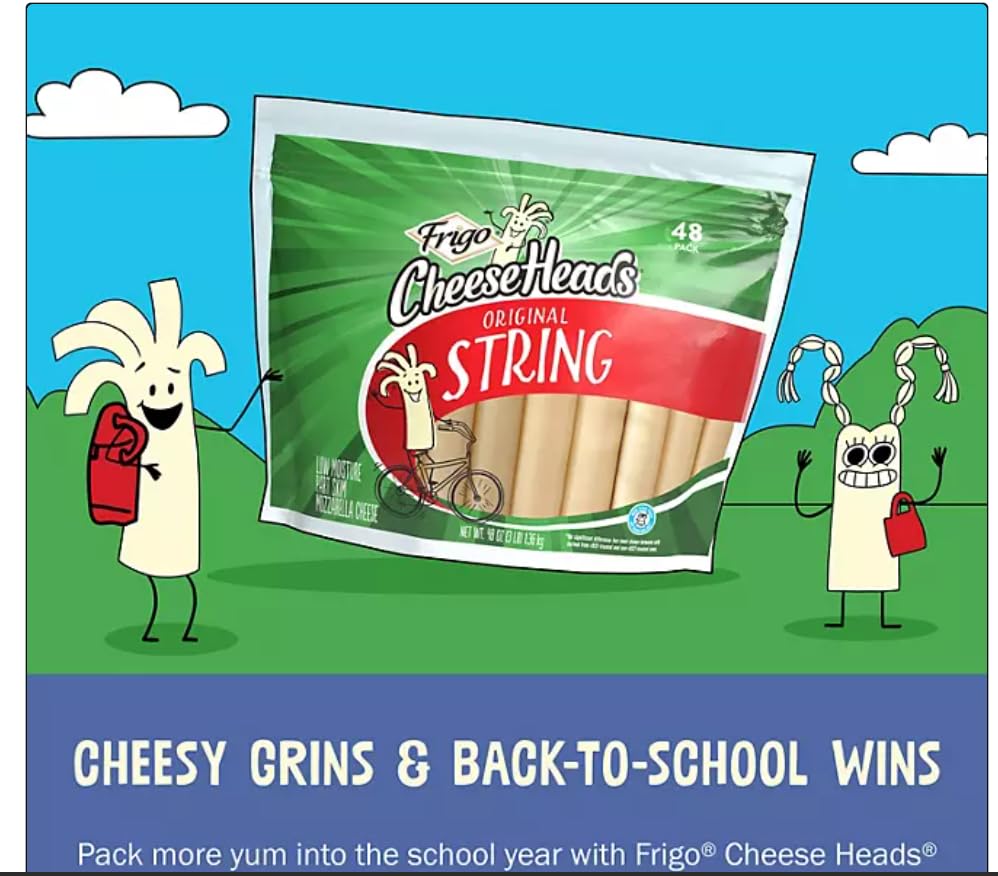 cheese heads String Cheese 1 oz. pkg., 48 ct.