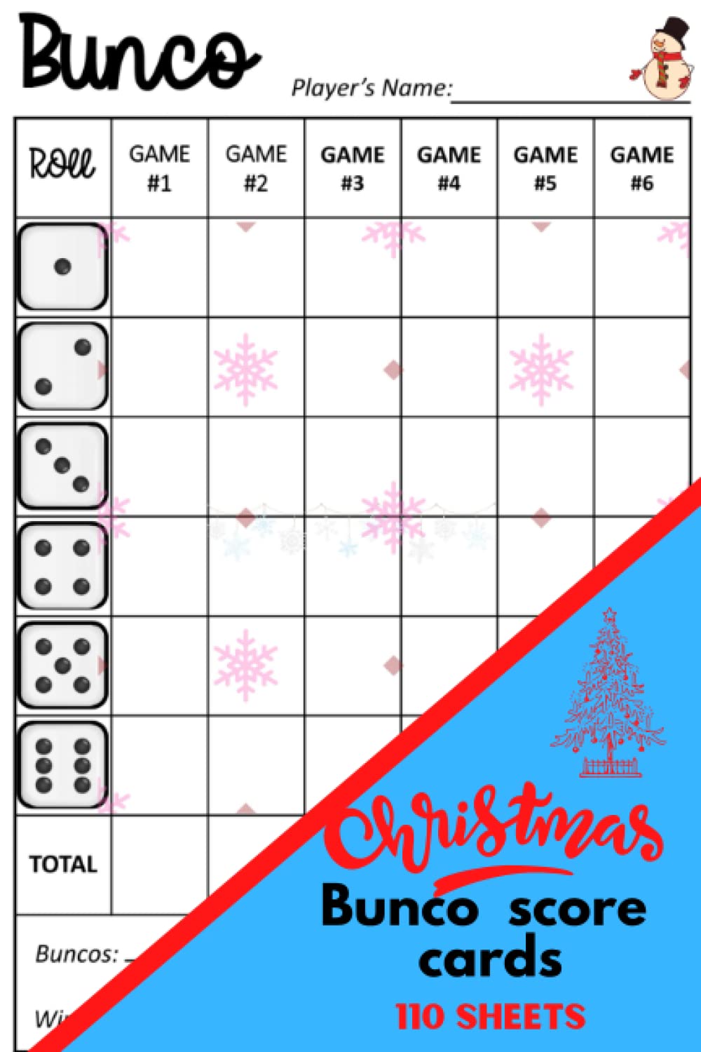 Buy Christmas Bunco score cards Christmas Edition bunco score sheets