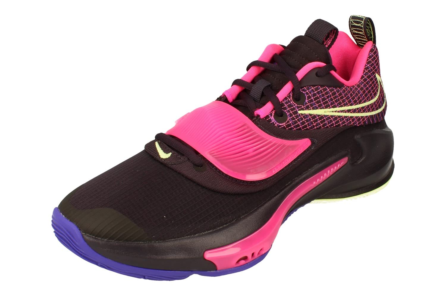 Nike Zoom Freak 3 Basketballschuhe für Herren, Cave Purple Lemon Twist 500, 45 EU