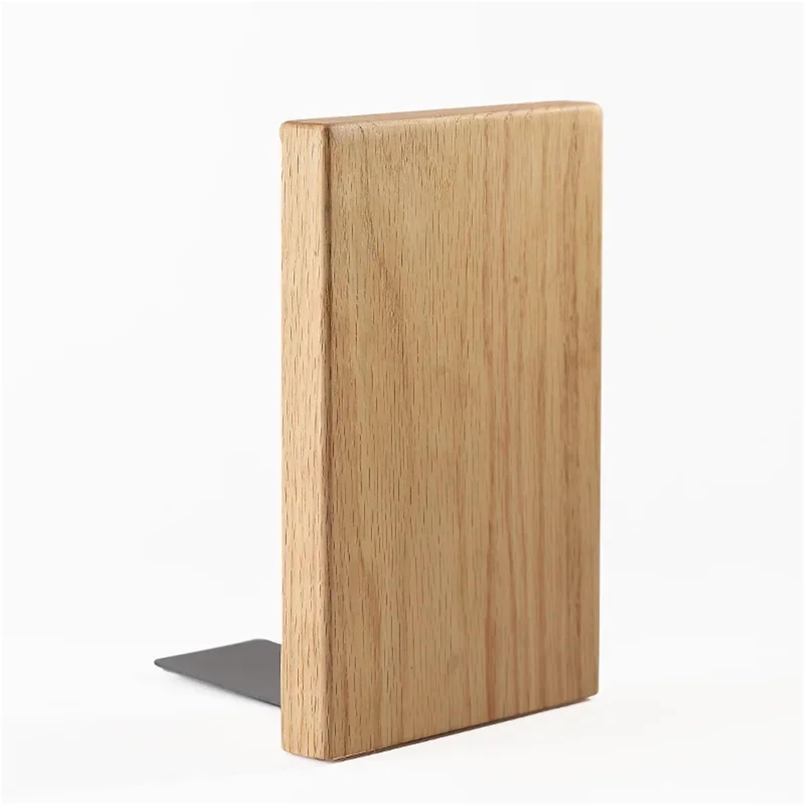 4Pcs Wooden Desktop Bookends for Book
