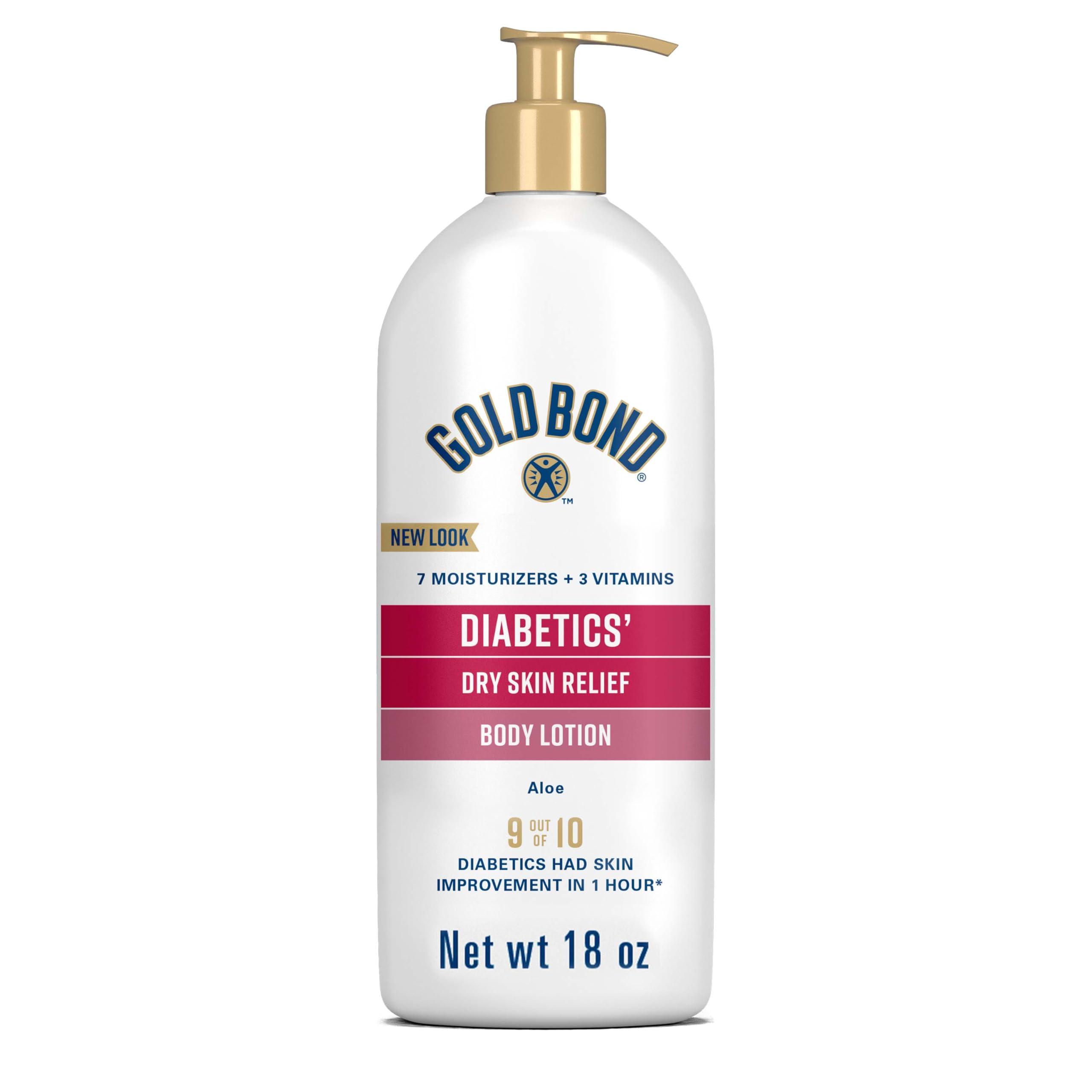 Gold Bond Ultimate Hydrating Lotion Diabetics' Dry Skin Relief, Moisturizes & Soothes, 18 oz.