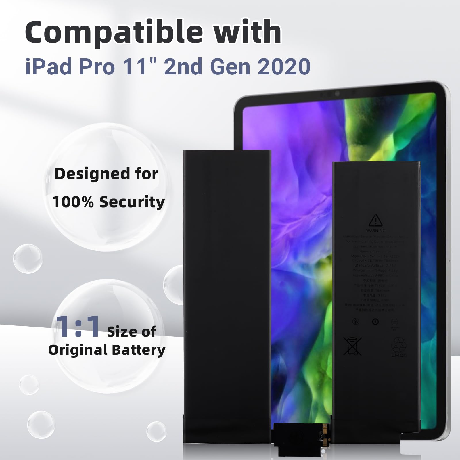 Amazon.com: Vvsialeek New A2224 Replacement Battery for iPad Pro