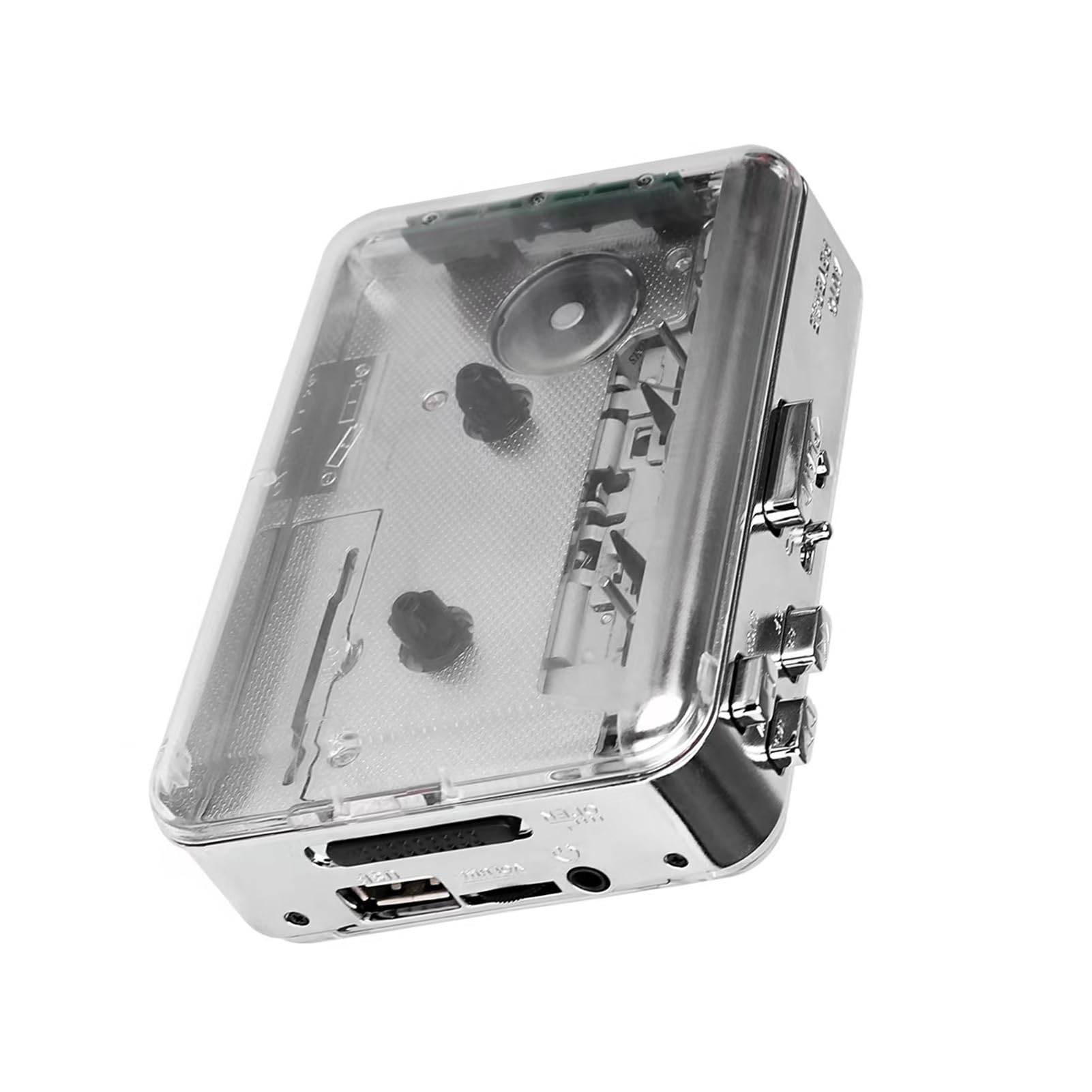 Cryfokt Lettore di Cassette Portatile a Doppio Canale con Conversione MP3 e ABS Resistente per un Ascolto nostalgico. Dimensioni Compatte di 219 G