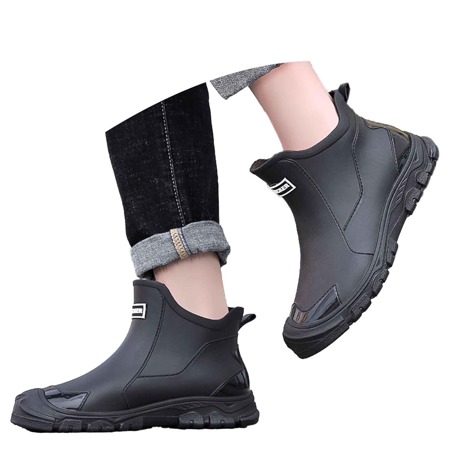 Genérico Suave y Ligero Botas de Agua Trabajo Hombre Impermeable Antideslizante Adecuado para Días Lluviosos y Ambientes Húmedos 38-46EU/2026
