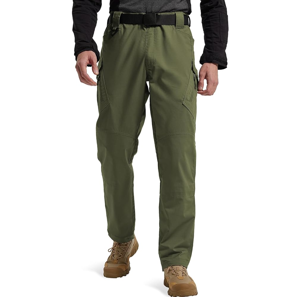 Hiwise Men's Ripstop Tactical Pants, Stretch Water Resistant