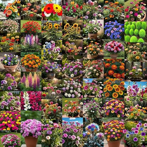 Image of Low Maintenance Hybrid Flower Seeds Combo Pack- All Year Flower Seeds Supply (50 VARIETIES)