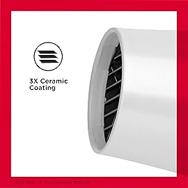 REVLON Volume Booster, Hair Dryer with Curl Enhancing Diffuser | Increase Volume, Decrease Frizz and Damage, Fast Drying, 1875 Watts (White)