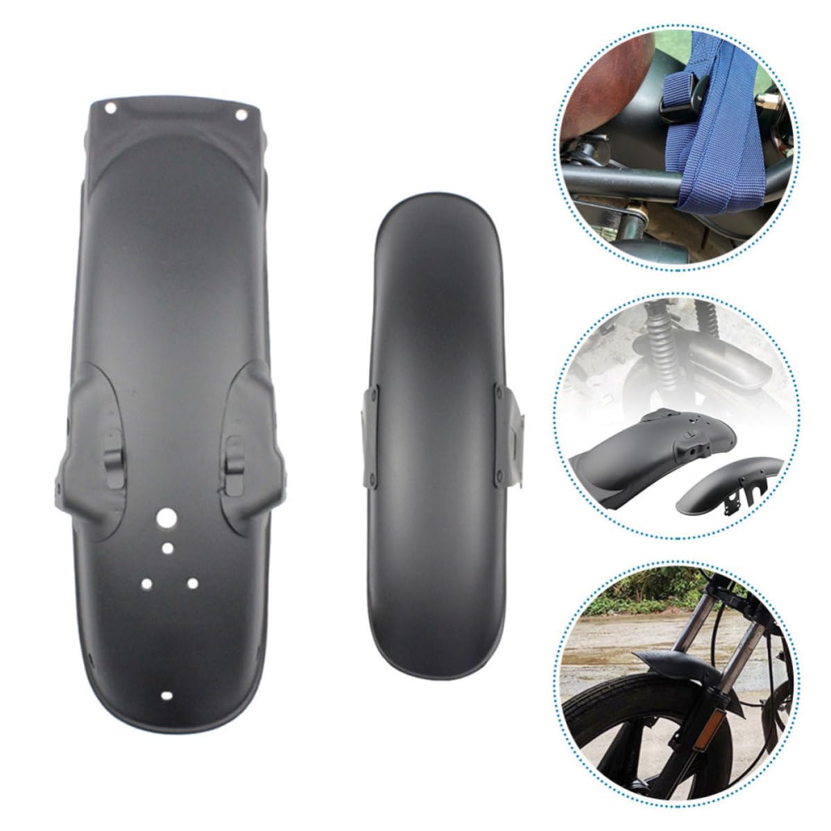 Retro Schutzblech Satz für Cg125 Motorrad Vorne Hinten Schwarz