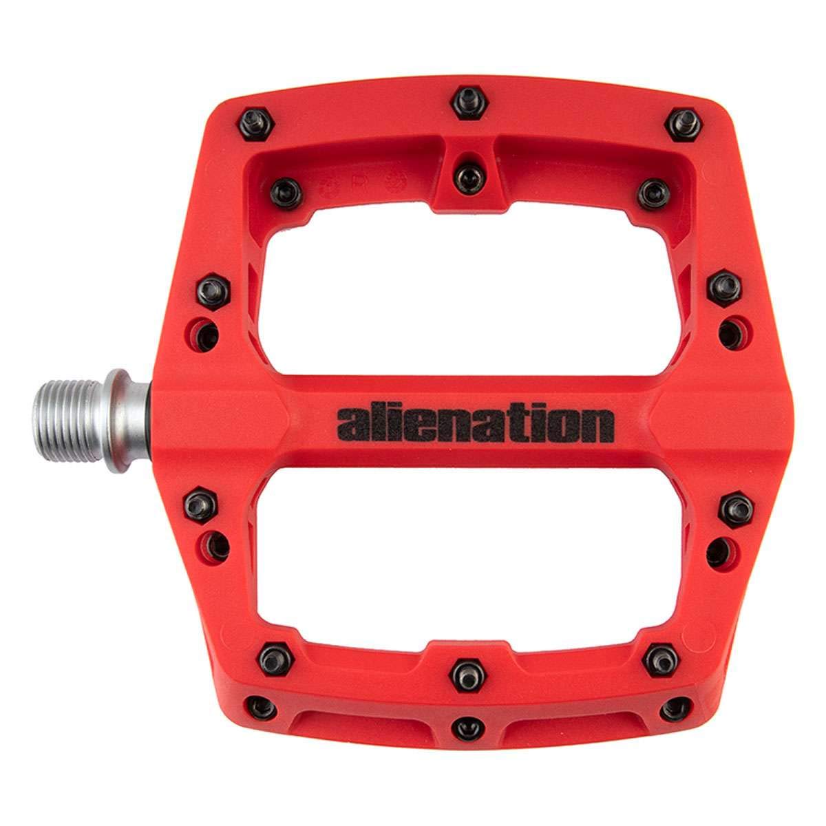 Alienation Foothold Bicycle Pedal - Red