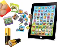 Tablet Infantil Didático Interativo Bilingue Azul