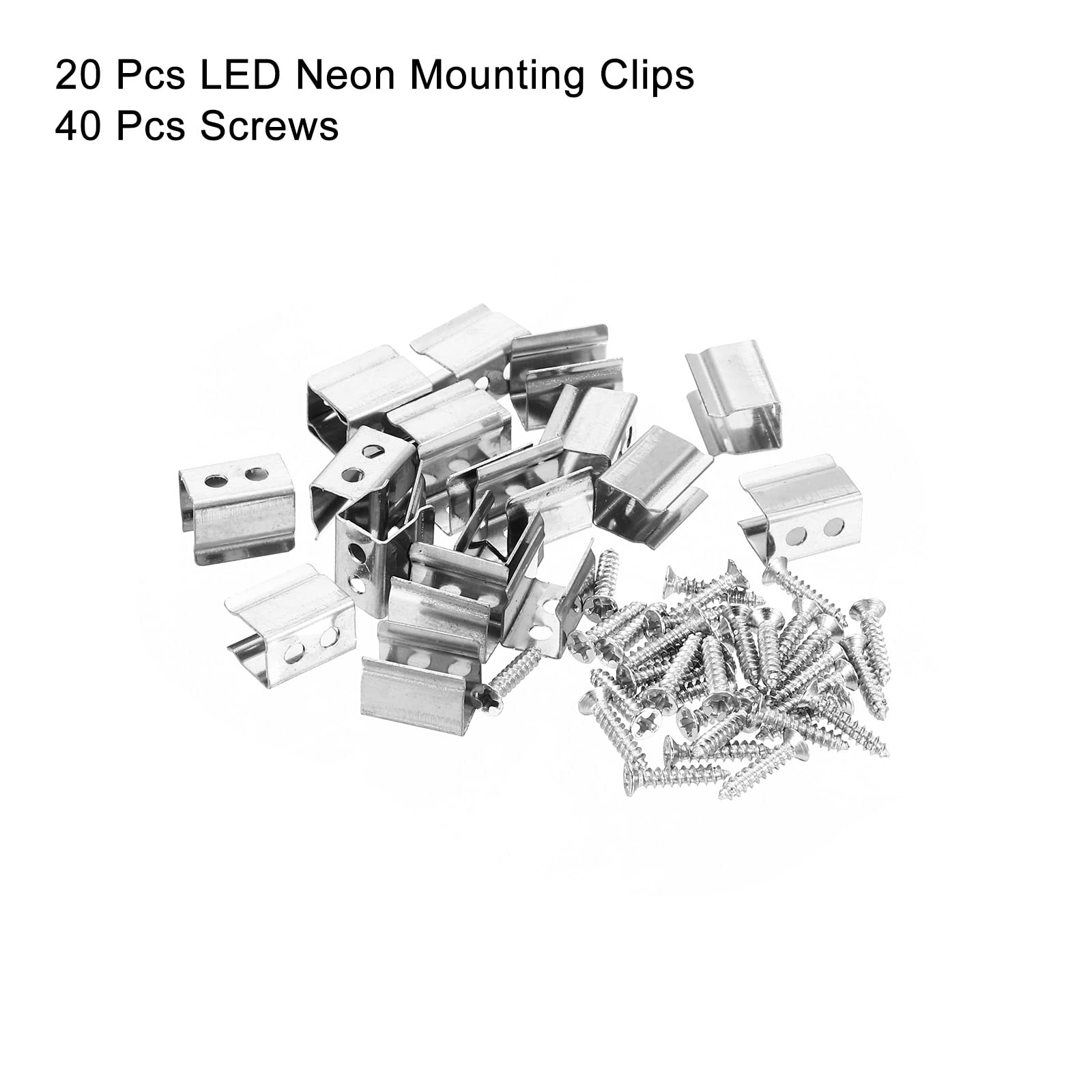 HAMRVL - Paquete De 6 Sistemas De Canal De Aluminio LED De 30 Cm, 17,2