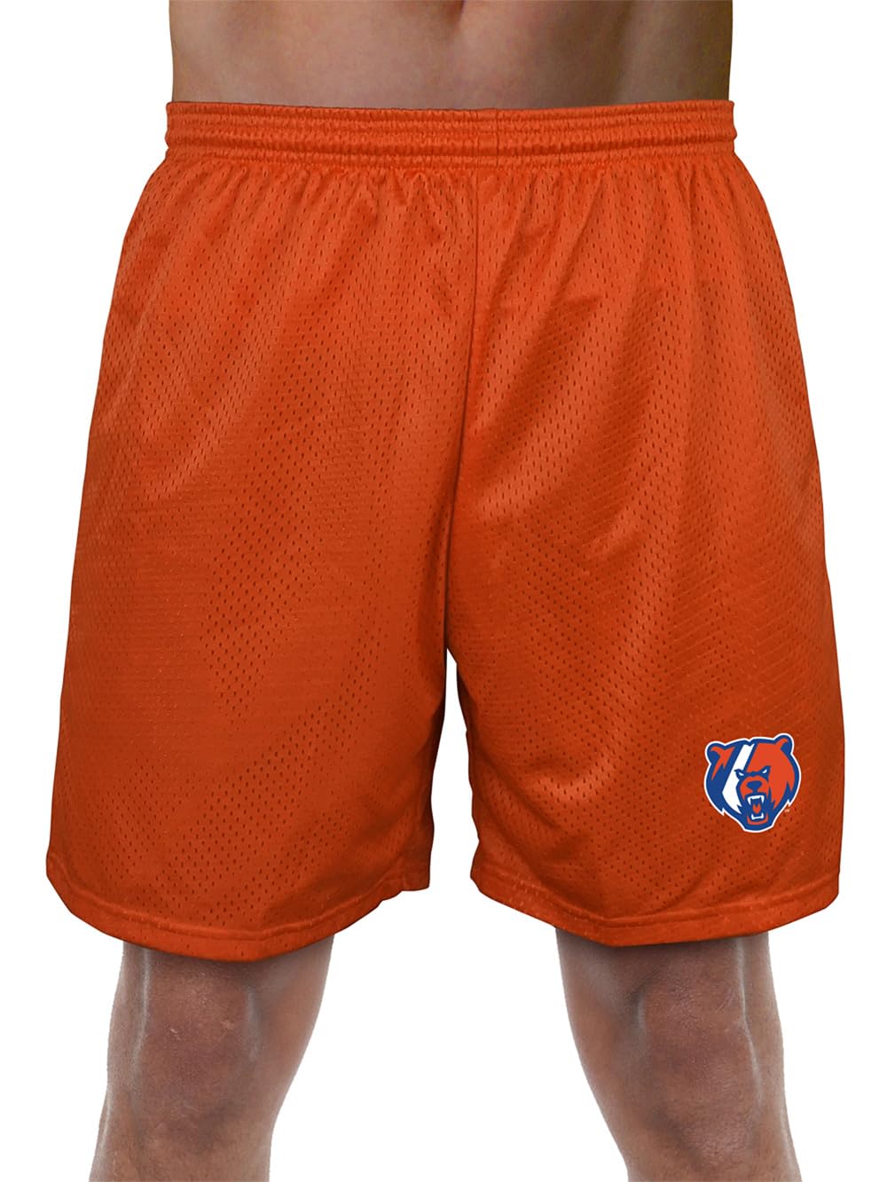Collegiate Official NCAA Men's Athletic Mesh Lined Workout Gym Shorts 7" Inseam Primary Logo Collection