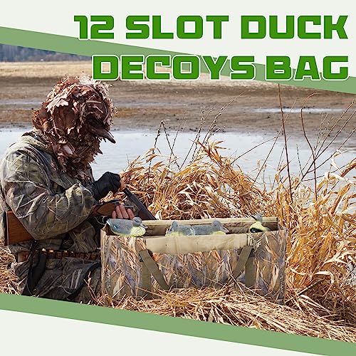 Leifide 2 Pcs Duck Decoy Bag Waterfowl Duck Hunting Bag Waterfowl Duck Hunting Accessories With 12 Independent Slots thumb #4