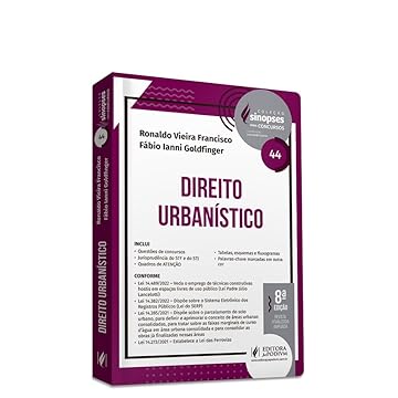 Capa do livro Sinopses Para Concursos - V.44 - Direito Urbanístico (2023)