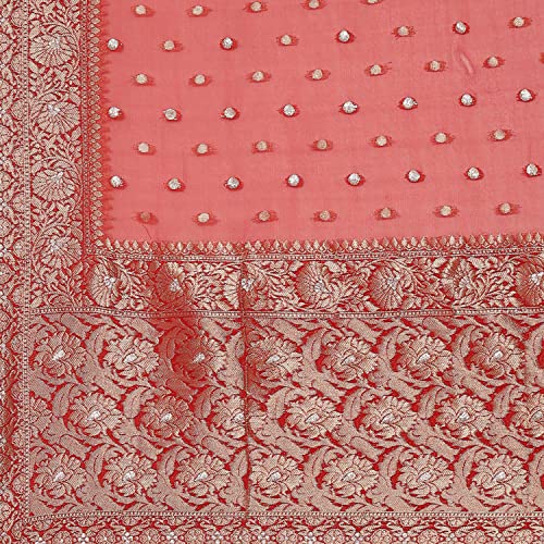 Image of BIBA Women Poly Cotton Straight Embroidered Suit Set