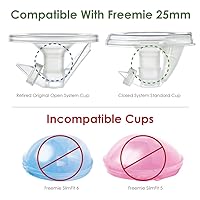 Vista 5 de Insertos de brida Maymom de 0.51 pulgadas (largo) compatibles con bridas Freemie de 0.984 in; compatible con brida Medela PersonalFit de 0.945 in