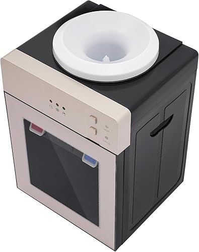 Miniatura 9 de Dispensador de enfriador de agua de encimera de carga superior de 5 galones, dispensador de agua independiente para agua caliente, fría y