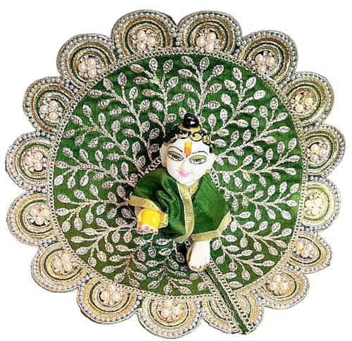 Image of Partish Laddu Gopal Heavy Diwali Janamashtmi Poshak Size 1 l Ladoo Gopal Dress l Bal Gopal l Kanha Ji Thakur Ji Dress(G)