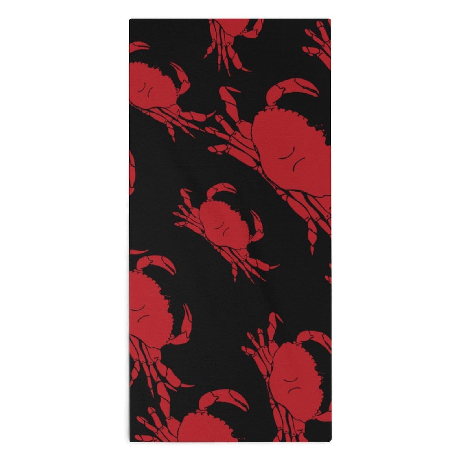 Crabs Hand Towels Soft Face Towel Gym Bathroom Travel Hotel 13"x28"