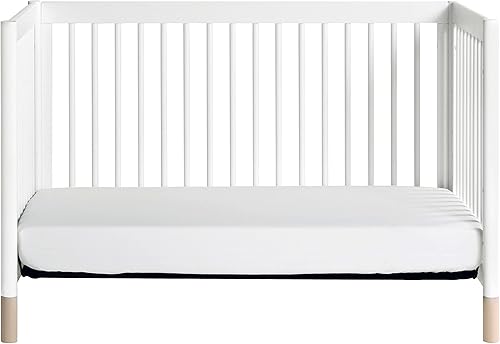 Miniatura 6 de Babyletto Gelato - Cuna convertible 4 en 1 con conversión de cama para niños pequeños en blanco y natural lavado certificado Greenguard Gold Washed