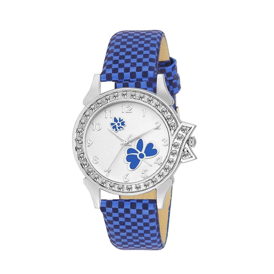 Veer Sky Blue Diamond Simple Design Belt Watches for Girls and Women (Blue) (B0849X2T24) Amazon Price History, Amazon Price Tracker
