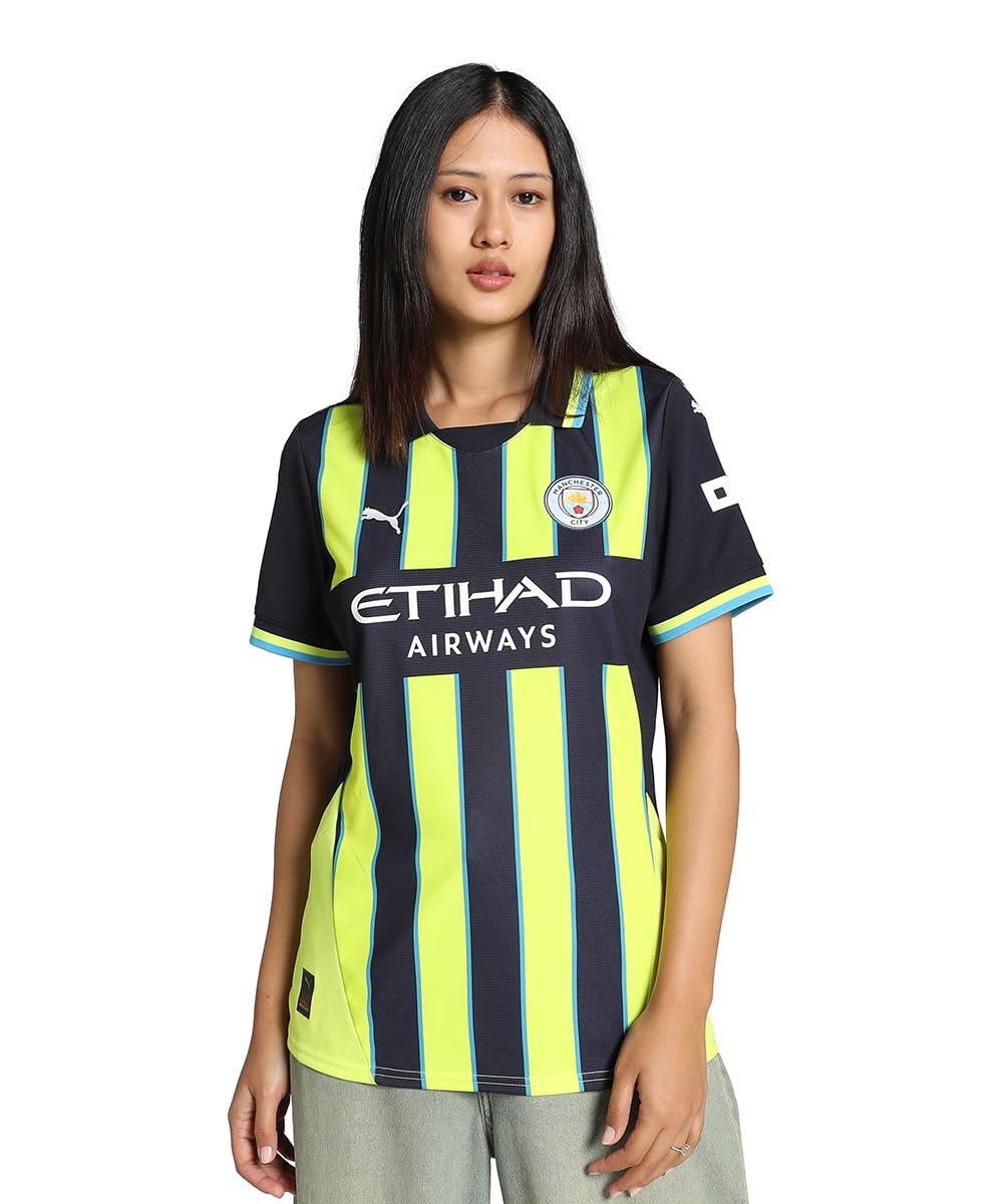 Puma Women's New Navy Manchester City 24/25 Away Jersey - Blue L