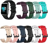 Vista 6 de Compatible con correas de reloj inteligente Luoba 1.69, correa de silicona suave de repuesto para Luoba 1.69 pulgadas 1.85 pulgadas correa de reloj