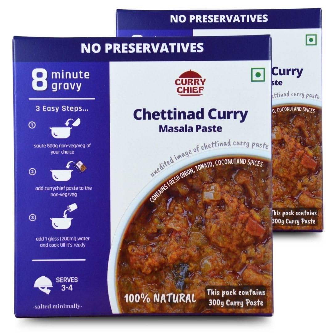See full amazon price history chart for CurryChief Chettinad Curry Paste | Pack of 2 | Just add Chicken and Water | 100% Veg | Chicken Masala | Cook in 10 Minutes | For 500g Chicken |100% Natural | Zero Preservatives | Net Weight 275g | Serves 3-4 CurryChief Chettinad Curry Paste | Pack of 2 | Just add Chicken and Water | 100% Veg | Chicken Masala | Cook in 10 Minutes | For 500g Chicken |100% Natural | Zero Preservatives | Net Weight 275g | Serves 3-4 (B0B2JDXQQW) Amazon Price History, Amazon Price Tracker