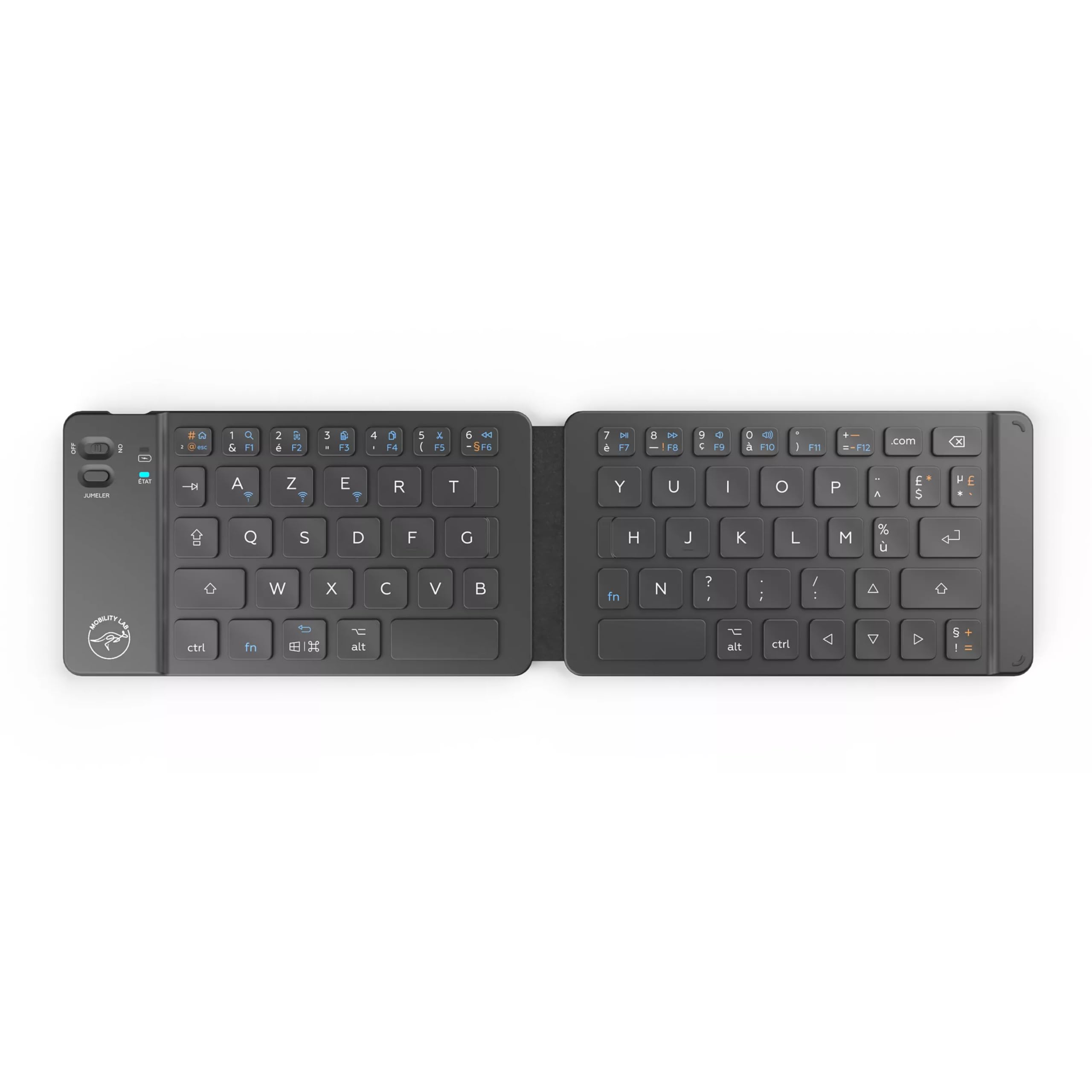 Mobility Lab ML306124 - Teclado inalámbrico Plegable para Tablet y PC, Compatible con Android iOS