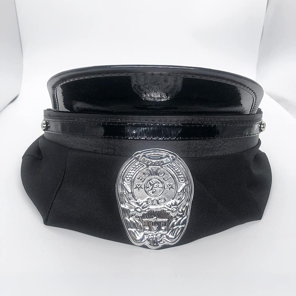 GUDVES Adults Cosplay Officer Captain Accessories - Military & Police Hats for Stage Performance & Halloween