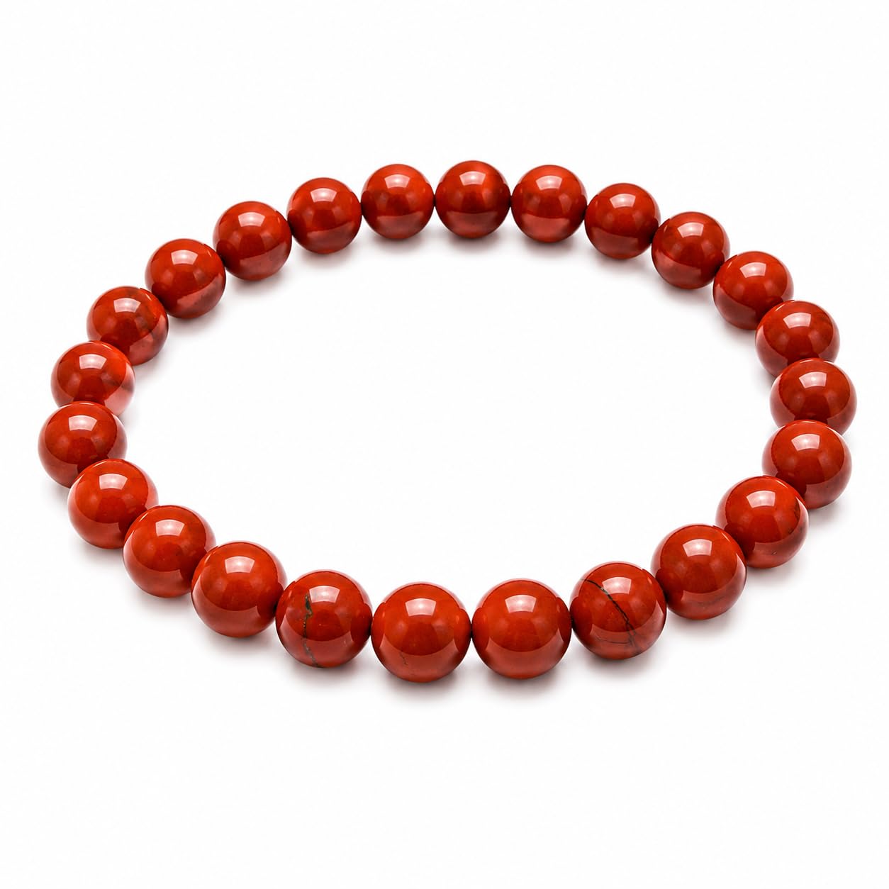 Red Jasper 8MM Round Reiki Healing Bracelet-image-39