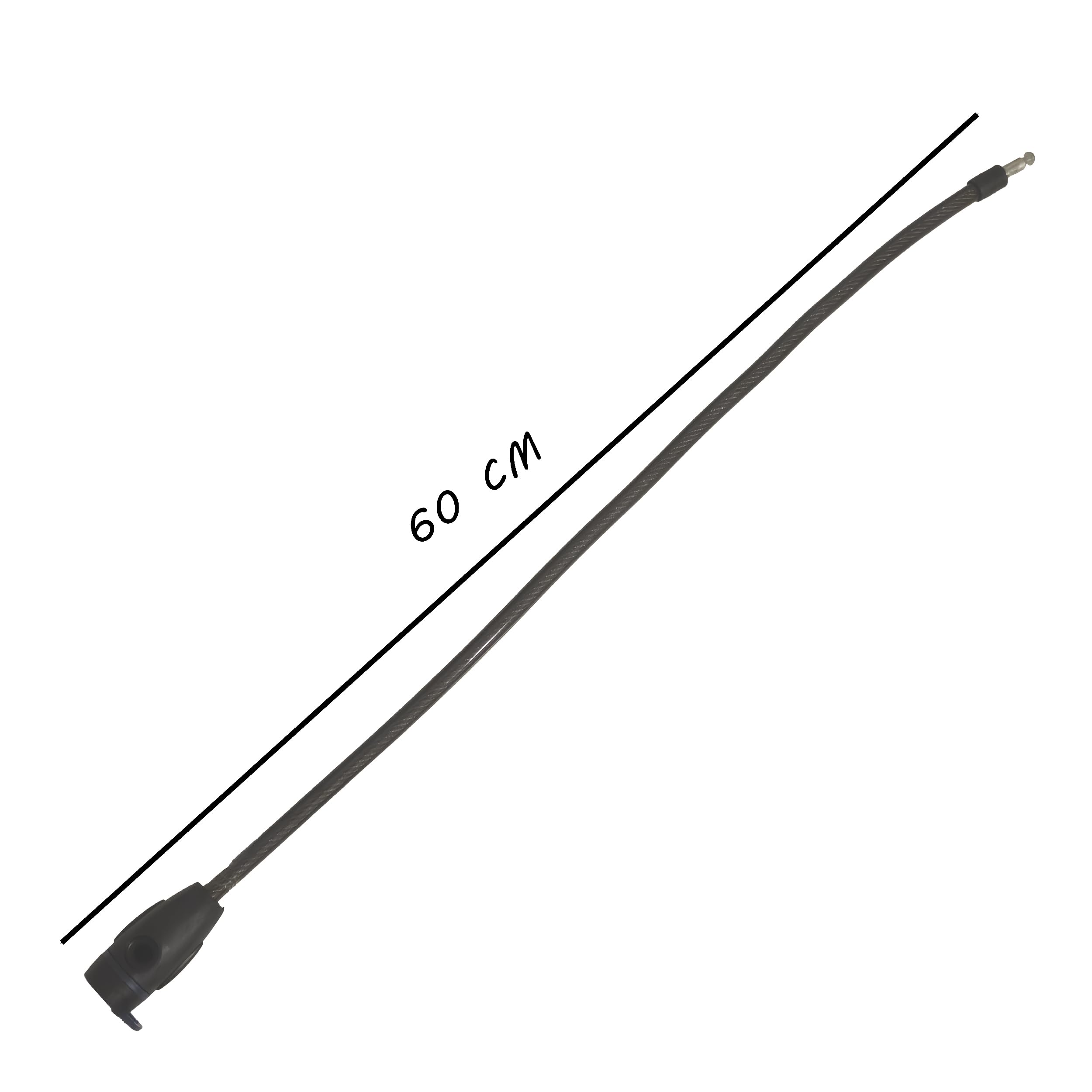 Lucchetto bici, antifurto per bicicletta, cavo in acciaio da 1 cm e 2 chiavi incluse, protezione per serratura, lunghezza 60 cm, flessibile, catena bici, colori misti