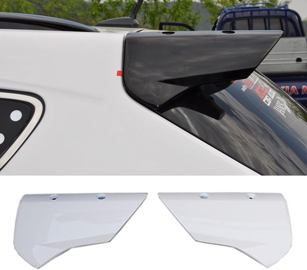 DALLIZA Rear Side Wing Spoiler PAINTED 2-pc Set For 2013 Hyundai Santa Fe SPORT : DM (NCW - Creamy White)